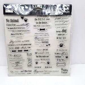 Cloud9‎ Design Dog Quotes Clear Stamps - Scrapbooking Card Making Craft